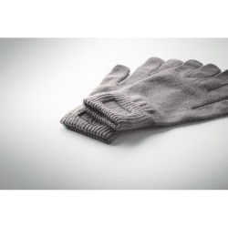 Gants tricotés s en RPET personnalisés - HANDNIT Matières : PET recyclé Couleurs : pierre livraison express 24h 48h
