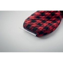 Gant grattoir matelassé publicitaire ICEHAND Matières : coton Couleurs : rouge marquage laser ultra précis