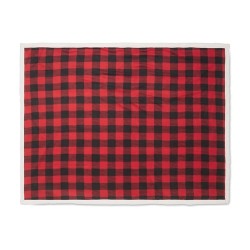 Couverture polaire  personnalisée en sherpa RPET - Shermatt Matières : PET Couleurs : rouge cadeau entreprise pas cher