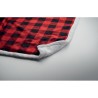 Couverture polaire  personnalisée en sherpa RPET - Shermatt Matières : PET Couleurs : rouge marquage laser ultra précis