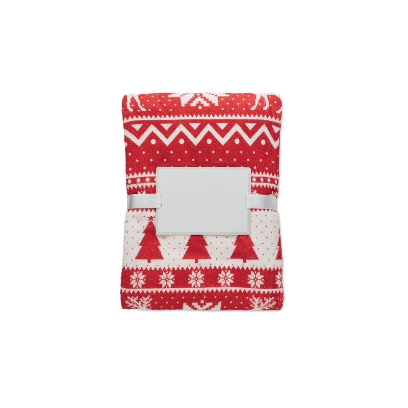 Couverture  personnalisée 190 gr/m² en RPET - TOSTI marquage laser ultra précis