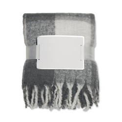 Couverture  en mohair à carreaux - QUET goodies publicitaire événementiel