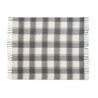 Couverture  en mohair à carreaux - QUET marquage laser ultra précis