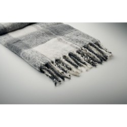 Couverture  en mohair à carreaux - QUET cadeau collaborateur premium