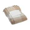 Couverture  en mohair à carreaux - QUET Matières : PET recyclé Couleurs : beige livraison express 24h 48h