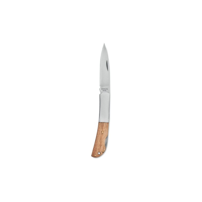 Couteau pliable unique en acacia - SKARP Matières : acier inoxydable Couleurs : bois