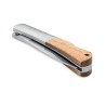 Couteau pliable unique en acacia - SKARP Matières : acier inoxydable Couleurs : bois cadeau entreprise pas cher