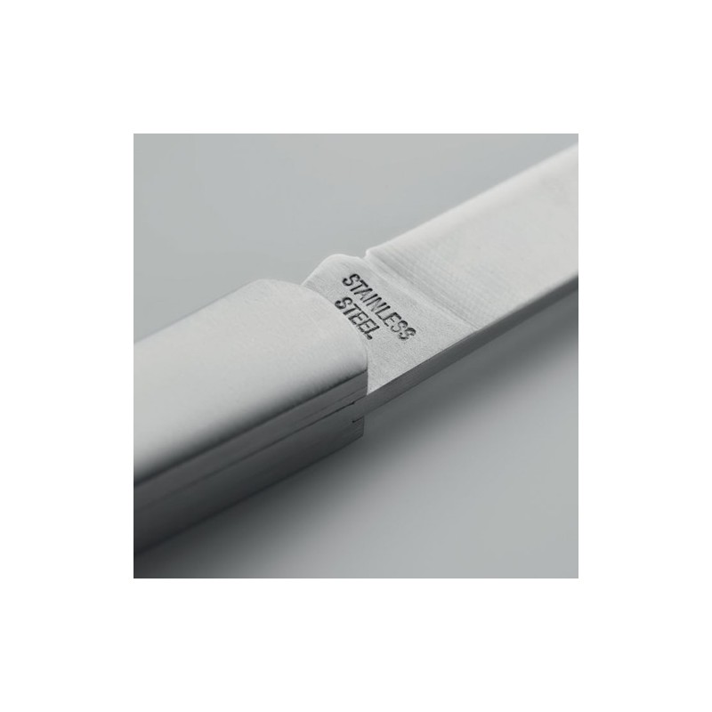 Couteau pliable unique en acacia - SKARP Matières : acier inoxydable Couleurs : bois cadeau collaborateur premium