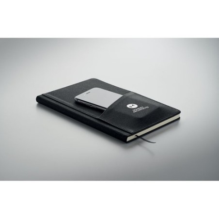 Coffret cadeau personnalisé élégant 3 pièces - SCRIBI 4 Matières : papier Couleurs : noir marquage laser ultra précis