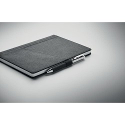 Coffret cadeau personnalisé élégant 3 pièces - SCRIBI 4 Matières : papier Couleurs : noir objet promotionnel éco-responsable