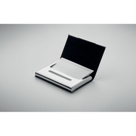 Coffret cadeau personnalisé 3 pièces - Stylo, Porte-Clés & Porte-Cartes - SCRIBI 3 Matières : acier inoxydable Couleurs : noir l
