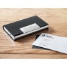 Coffret cadeau personnalisé 3 pièces - Stylo, Porte-Clés & Porte-Cartes - SCRIBI 3 Matières : acier inoxydable Couleurs : noir c