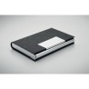 Coffret cadeau personnalisé 3 pièces - Stylo, Porte-Clés & Porte-Cartes - SCRIBI 3 Matières : acier inoxydable Couleurs : noir p