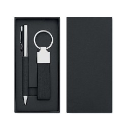 Coffret cadeau personnalisé 2 pièces - SCRIBI 2 Matières : acier inoxydable Couleurs : noir 2