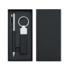 Coffret cadeau personnalisé 2 pièces - SCRIBI 2 Matières : acier inoxydable Couleurs : noir personnalisable avec votre logo