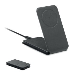 Chargeur magnétique  et efficace 15W - FAWTT Matières : PET recyclé Couleurs : noir