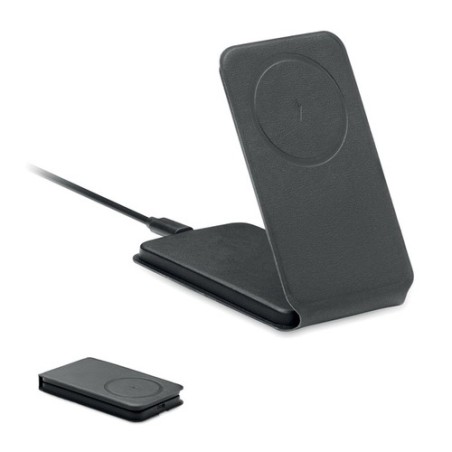 Chargeur magnétique  et efficace 15W - FAWTT Matières : PET recyclé Couleurs : noir