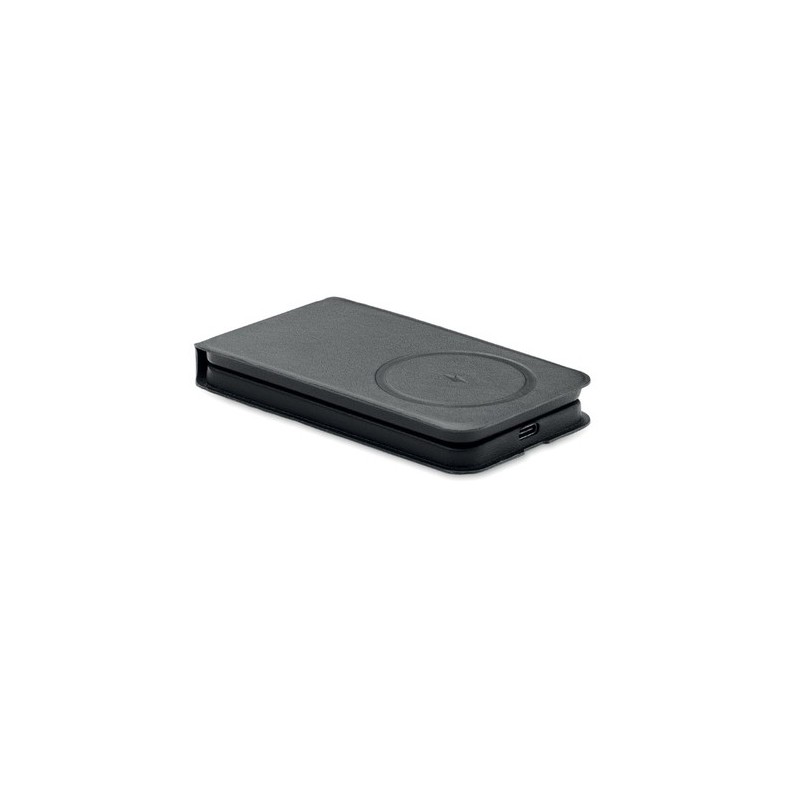 Chargeur magnétique  et efficace 15W - FAWTT Matières : PET recyclé Couleurs : noir cadeau entreprise pas cher