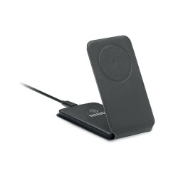 Chargeur magnétique  et efficace 15W - FAWTT Matières : PET recyclé Couleurs : noir impression haute définition