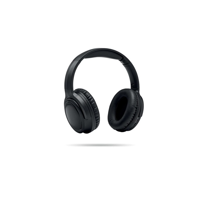 Casque audio pliable ANC de qualité personnalisé - SILENT Matières : ABS Couleurs : noir