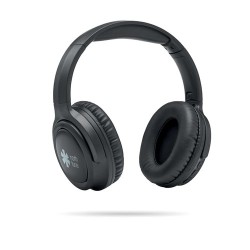 Casque audio pliable ANC de qualité personnalisé - SILENT Matières : ABS Couleurs : noir goodies publicitaire événementiel