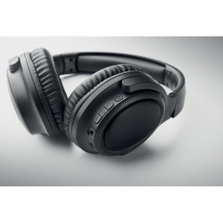 Casque audio pliable ANC de qualité personnalisé - SILENT Matières : ABS Couleurs : noir goodies entreprise design