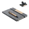 Carnet A5  personnalisé avec stylo - NOTEMIX RPET Matières : papier Couleurs : pierre