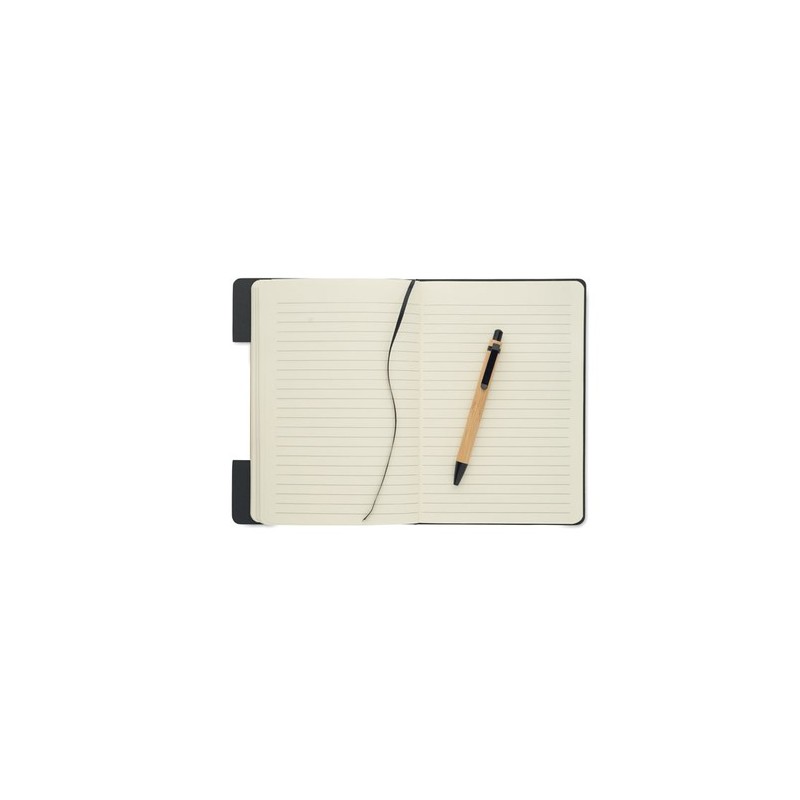 Carnet A5  personnalisé avec stylo - NOTEMIX RPET Matières : papier Couleurs : pierre livraison express 24h 48h
