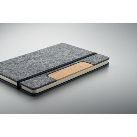 Carnet A5  personnalisé avec stylo - NOTEMIX RPET Matières : papier Couleurs : pierre cadeau client original
