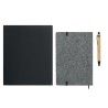 Carnet A5  personnalisé avec stylo - NOTEMIX RPET Matières : papier Couleurs : pierre cadeau affaires élégant