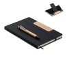 Carnet A5  personnalisé avec stylo - NOTEMIX RPET Matières : papier Couleurs : noir personnalisable avec votre logo