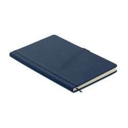 Carnet A5  en PU avec pochette - CINCO MO2285 Matières : papier recyclé Couleurs : bleu