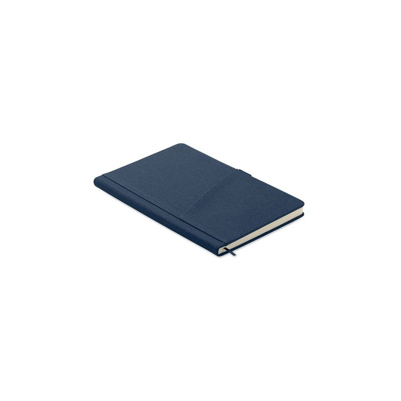 Carnet A5  en PU avec pochette - CINCO MO2285 Matières : papier recyclé Couleurs : bleu