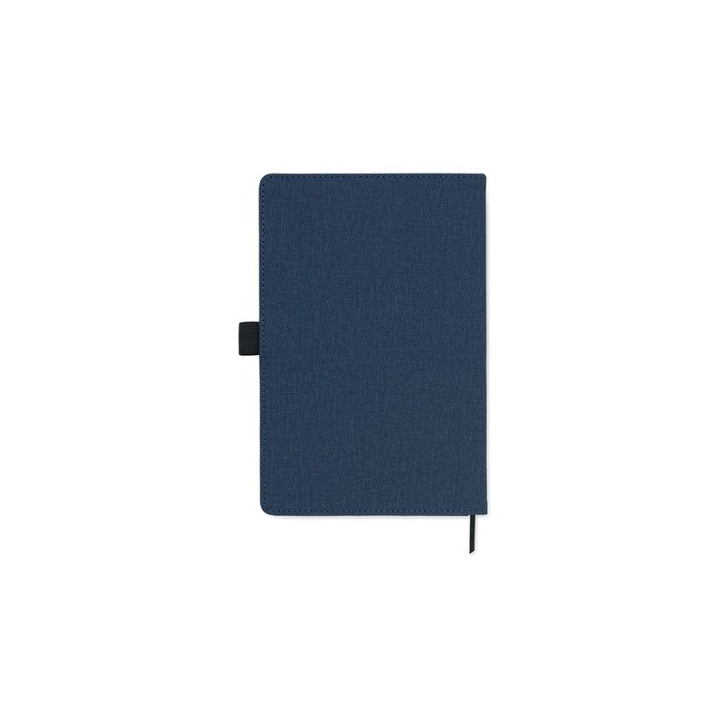 Carnet A5  en PU avec pochette - CINCO MO2285 Matières : papier recyclé Couleurs : bleu marquage laser ultra précis