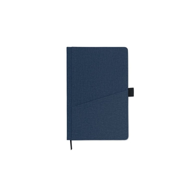 Carnet A5  en PU avec pochette - CINCO MO2285 Matières : papier recyclé Couleurs : bleu goodies entreprise design