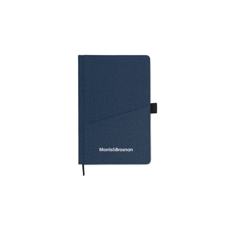 Carnet A5  en PU avec pochette - CINCO MO2285 Matières : papier recyclé Couleurs : bleu cadeau client original