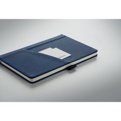 Carnet A5  en PU avec pochette - CINCO MO2285 Matières : papier recyclé Couleurs : bleu personnalisation sur mesure