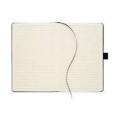 Carnet A5  en PU avec pochette - CINCO MO2285 Matières : papier recyclé Couleurs : noir cadeau collaborateur premium