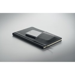 Carnet A5  en PU avec pochette - CINCO MO2285 Matières : papier recyclé Couleurs : pierre objet publicitaire robuste