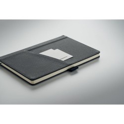 Carnet A5  en PU avec pochette - CINCO MO2285 Matières : papier recyclé Couleurs : pierre cadeau affaires élégant