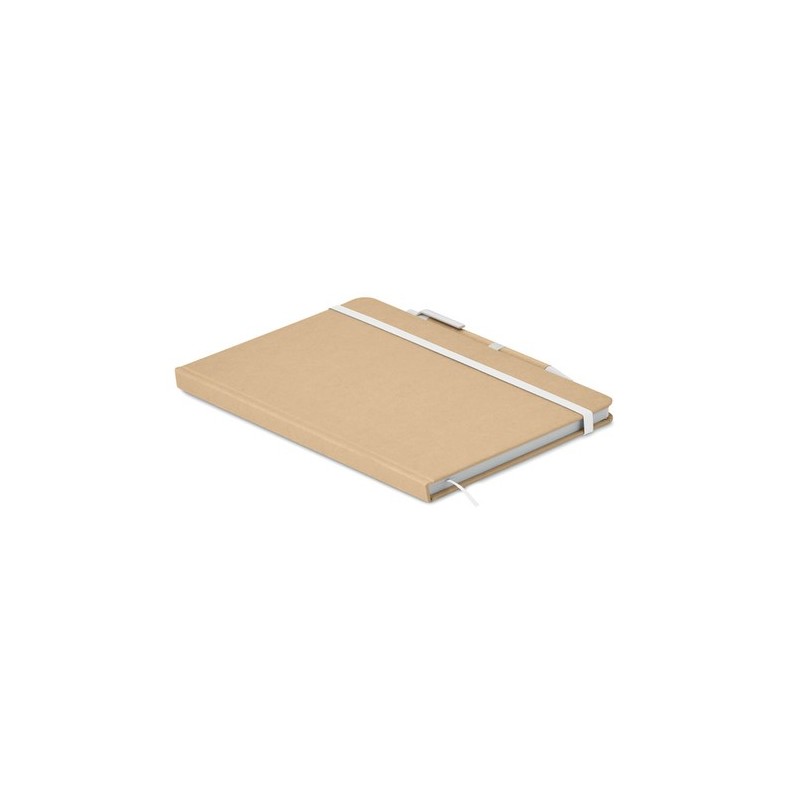 Carnet A5  en carton recyclé personnalisé - CARATIL Matières : papier Couleurs : blanc