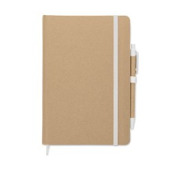 Carnet A5  en carton recyclé personnalisé - CARATIL Matières : papier Couleurs : blanc 2