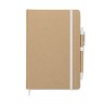 Carnet A5  en carton recyclé personnalisé - CARATIL Matières : papier Couleurs : blanc cadeau entreprise pas cher