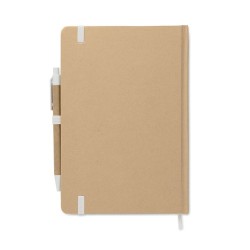 Carnet A5  en carton recyclé personnalisé - CARATIL Matières : papier Couleurs : blanc livraison express 24h 48h