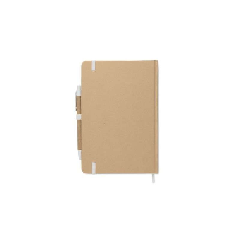 Carnet A5  en carton recyclé personnalisé - CARATIL Matières : papier Couleurs : blanc livraison express 24h 48h