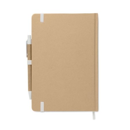 Carnet A5  en carton recyclé personnalisé - CARATIL Matières : papier Couleurs : blanc livraison express 24h 48h