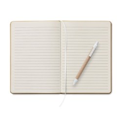 Carnet A5  en carton recyclé personnalisé - CARATIL Matières : papier Couleurs : blanc objet publicitaire robuste