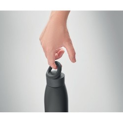 Bouteille isotherme personnalisée 400ml - CALEFRIO Couleurs : noir Matières : acier inoxydable recyclé objet promotionnel éco-re