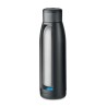 Bouteille isotherme personnalisée 400ml - CALEFRIO Couleurs : noir Matières : acier inoxydable recyclé personnalisation rapide e