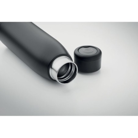 Bouteille isotherme personnalisée 400ml - CALEFRIO Couleurs : noir Matières : acier inoxydable recyclé accessoire événementiel u